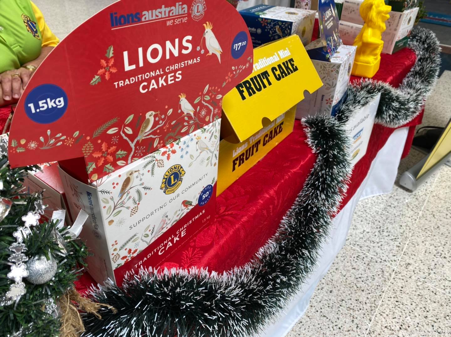Lions Christmas Cake Stall